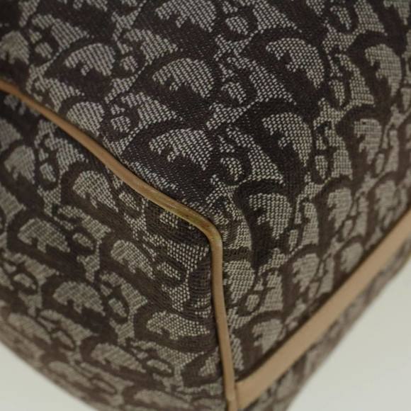 CHRISTIAN DIOR Trotter Canvas Boston Bag Beige Brown Auth 58623 - Picture 13 of 16